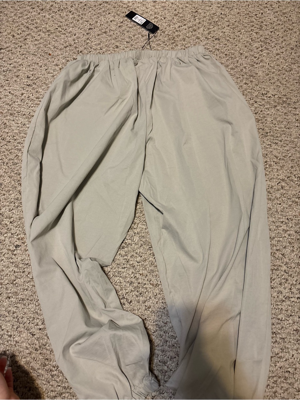 Fashion No a Light Gray women’s  Elastic-Waist Casual Pants